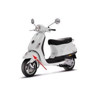 voorspatbord vespa lx wit fusion 544