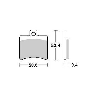 remblokken set aprilia sr2000 achter sbs 152hf