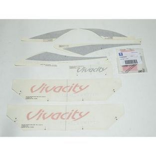 Peugeot | stickerset peugeot vivacity sportline 4 oranje / antraciet origineel 757987 