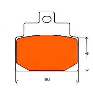 remblokken set gilera dna 180 / gilera runner 180cc achter