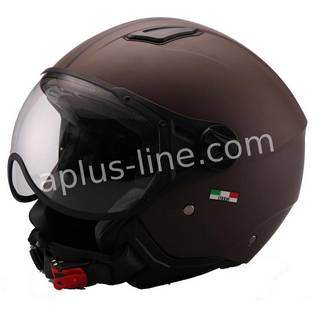 Helm vito jet moda mat bruin