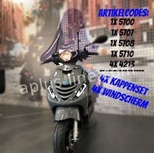 Package deal vespa origineel voorval + achterval + klapdrager (3400+3401+3403)