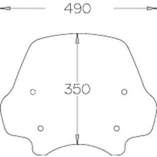 Bmw r1200 r >\'11 windscherm zomer hoog + bevestiging