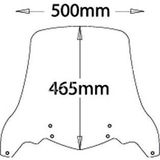 Bmw f650 \'04 - \'07 windscherm hoog