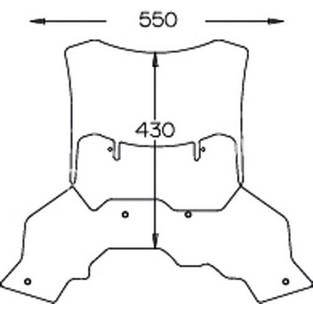 Bmw f650 gs \'08 - \'12 f800 gs \'08 - \'11 windscherm verstelbare hoogte + bevestiging