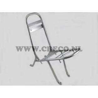 Achterdrager retro sissy bar chroom