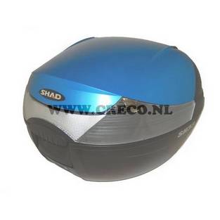 koffer 32 liter kymco mat blauw metal