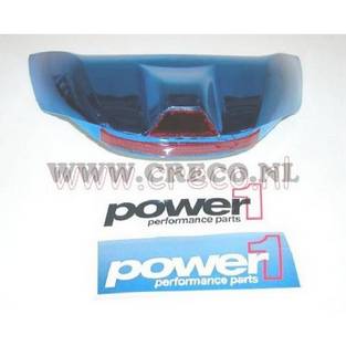 Achter spoiler blauw met remlicht (aerox)