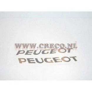 stickerset peugeot 2 delig groot zwart