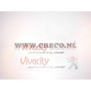 stickerset peugeot vivacity sportline rood