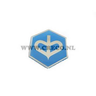 sticker piaggio embleem dik 6 kant