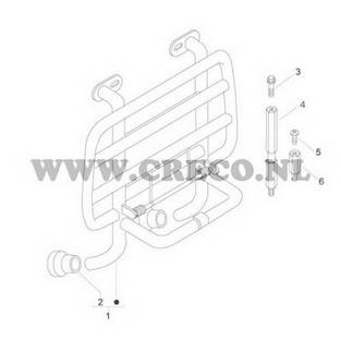 frame bus voordrager Vespa S / LX / LXV