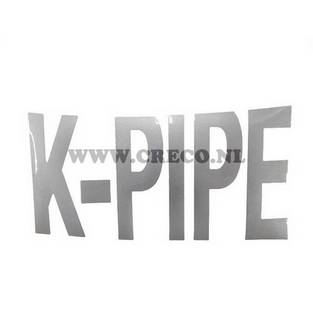 sticker zijkap links kymco k-pipe wit