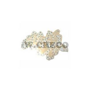 sticker flower rechts swarovski zilver