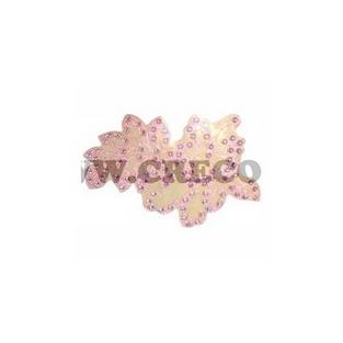 sticker flower rechts swarovski roze